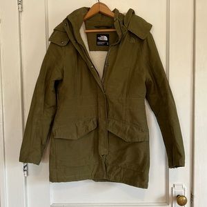 Quilted and Fleece Lined Northface Coat